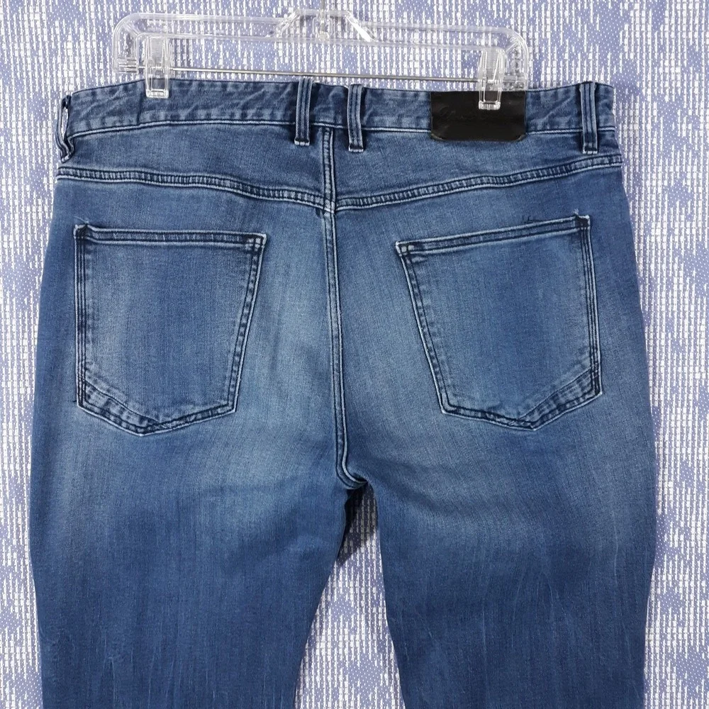 Robert Graham Jeans Mens 36 x 33 Cotton Blend Denim 5-Pocket Blue - Picture 4 of 11